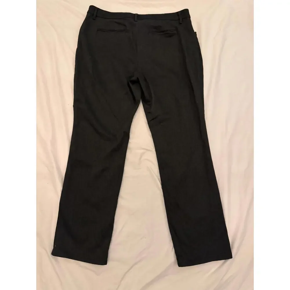 Lee Men's Black Relaxed Fit Straight Leg‎ Pants Size 18 Medium